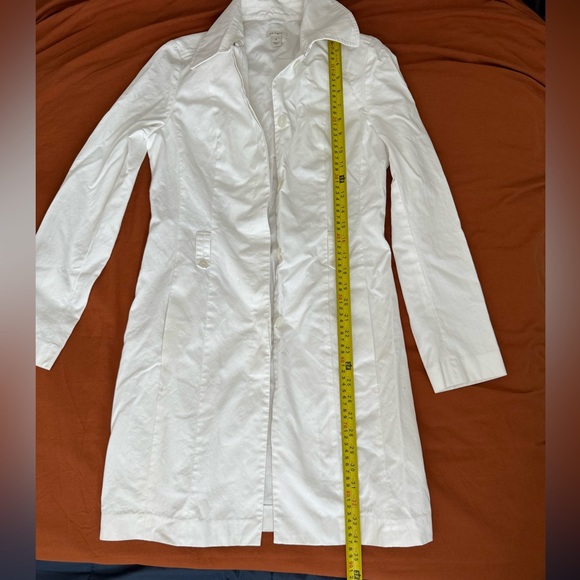Halogen White Trench Coat size Small Without Belt - Picture 14 of 14